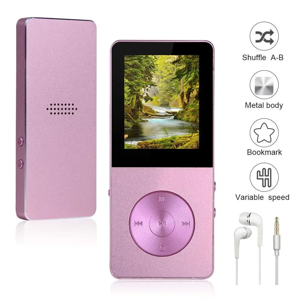 Оригинальный HiFi Металл ультратонкий MP3 MP4 музыкальный плеер Встроенный динамик 16