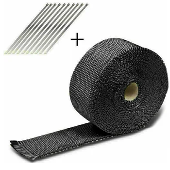 

Car Motorcycle Shield Exhaust Pipe Bandage Thermal Wrap Insulation Cotton Tape Covers Ornamental Mouldings