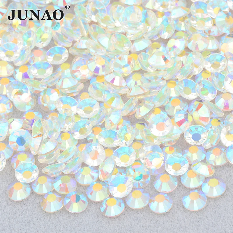 Crystal AB 6mm Loose Flat Back Rhinestone Packs/ Swarovski Shine Rhinestones  Glue on Crystal AB SS30 