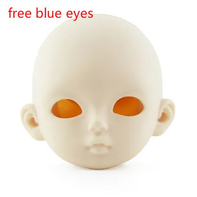 No Makeup head2 25 см косметика "сделай сам" Bjd кукла голова аксессуары вынимаемая кукла голова для 1/3 60 см Bjd кукла игрушка для девочек - Цвет: No Makeup head2