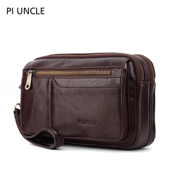 

Brand men's business handbag men's Leather Long Wallet men's passport / phone Clip Wallet men's large capacity certificate bag