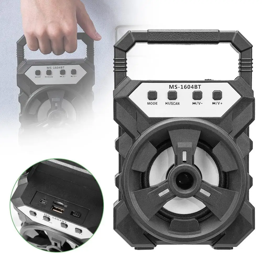 

Groove Bluetooth Wireless Speaker Column Mini SoundBox Portable Speakers Waterproof for Computer With FM MP3 USB TF/Aux Input