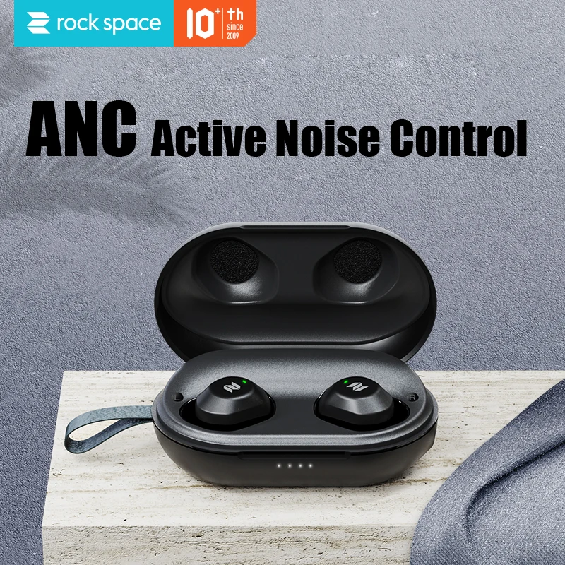 Беспроводные наушники Rockspace TWS ANC с шумоподавлением стереонаушники HIFI DJ Bluetooth 5 0