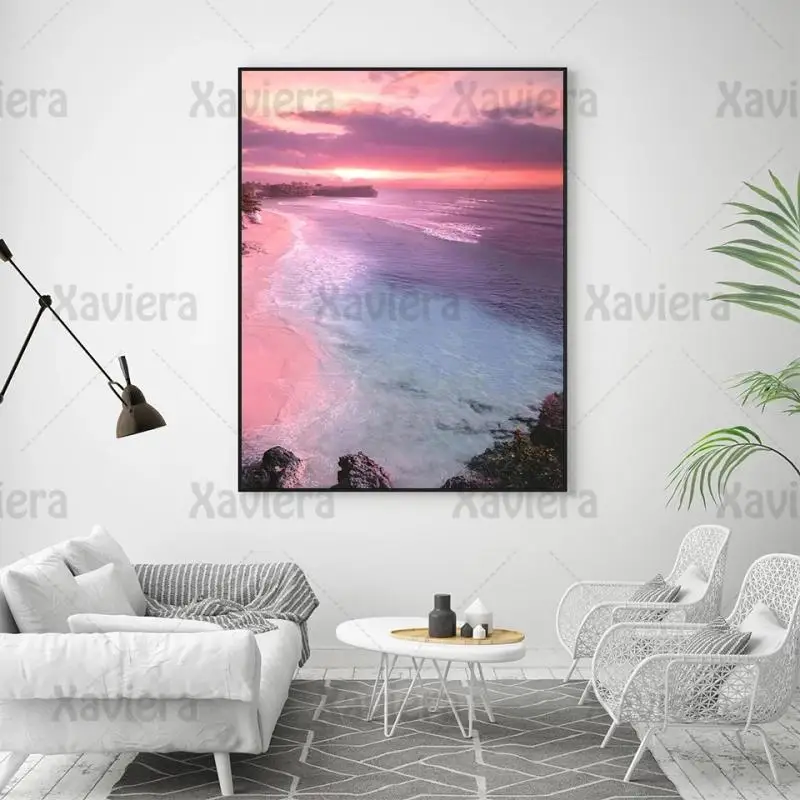 Landscape 5D Diamond Painting Kits Full Drill Beach Coast Sunset Diamond  Mosaic Painting DIY Rhinestone Embroidery Home Decor - AliExpress