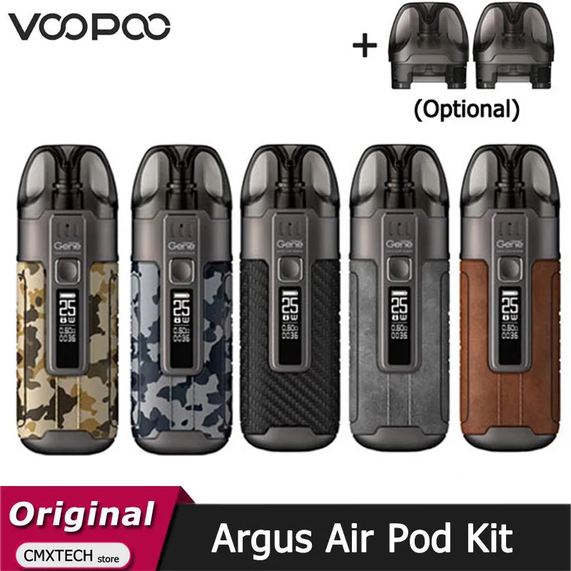 VOOPOO-Kit de vapeo Argus AirPod, batería de 25W, 900mah, Cartucho Pod de 3,8 ML, vaporizador de cigarrillo electrónico de bobina de PnP-TM1