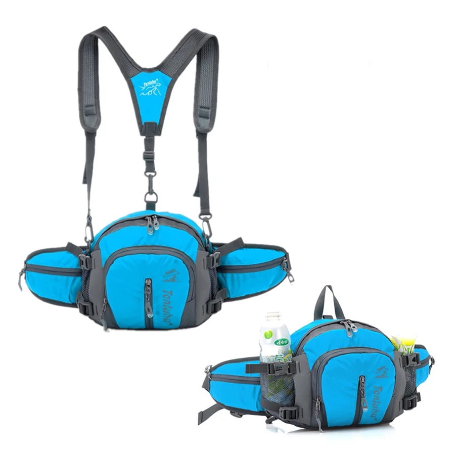 5 in 1 Multifunction Men Women Waist Bag Pack Waterproof Outdoor Sports Belt Bags Hiking Jogging Running Backpack Cycling Bags 3
