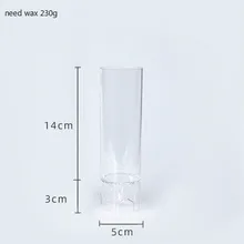  Acrylic Cylindrical Candle Mold Spire Plastic Mould Gradient Landscape Candle Making Supplies Clay Mold Plaster Mold 