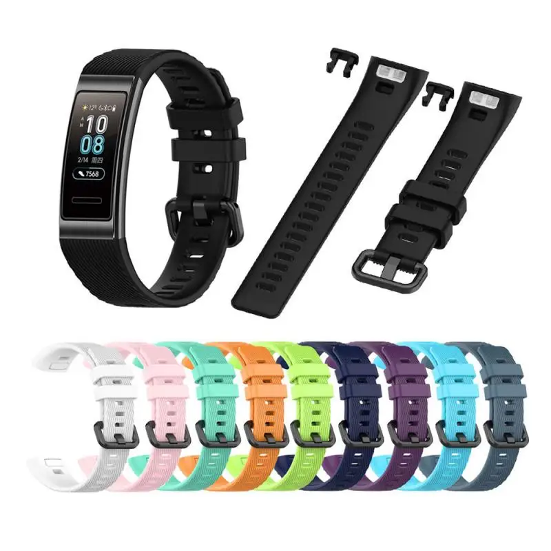 Gran oferta Correa de reloj para Huawei Band 3 4 Pro pulsera de silicona correa de reloj pulsera de repuesto para Huawei Band 3 AliExpress