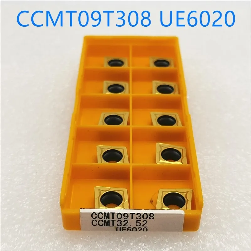 10 шт. CCMT09T308 UE6020 высококачественные твердосплавные вставки внешние токарные