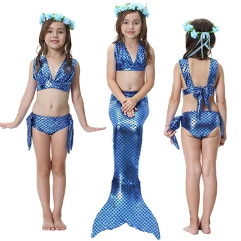 

Ariel Mermaid Tails For Swimming multiple choices The Little Mermaid Swimsuit Bikini Set Bathing Suit Party Cosplay Costumes