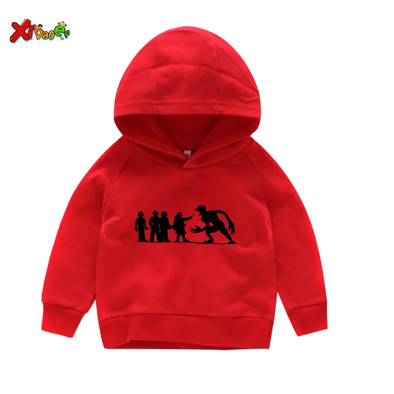 Толстовки с капюшоном для мальчиков; свитер для малышей; детские вещи с длинными рукавами; г.; уличная одежда для девочек; Детский свитер на осень - Цвет: hoodie red
