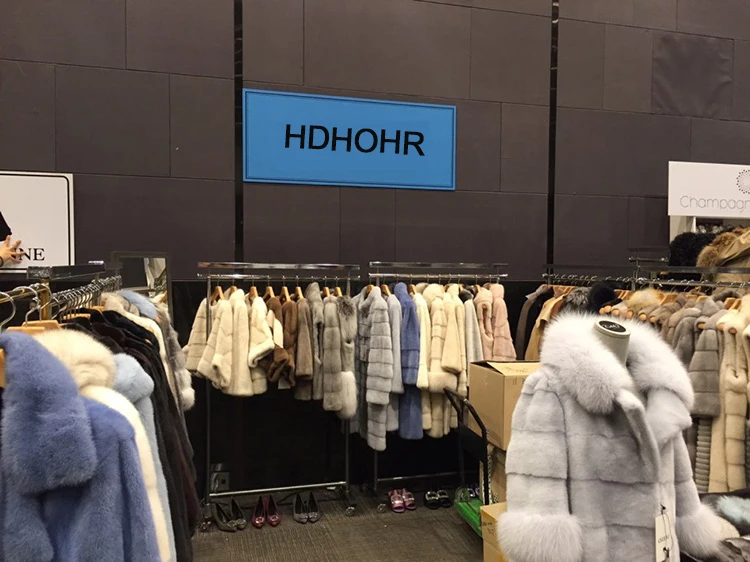 HDHOHR, Высококачественная шуба из натурального меха норки, модная шуба из натурального меха норки, зимняя женская белая меховая теплая куртка