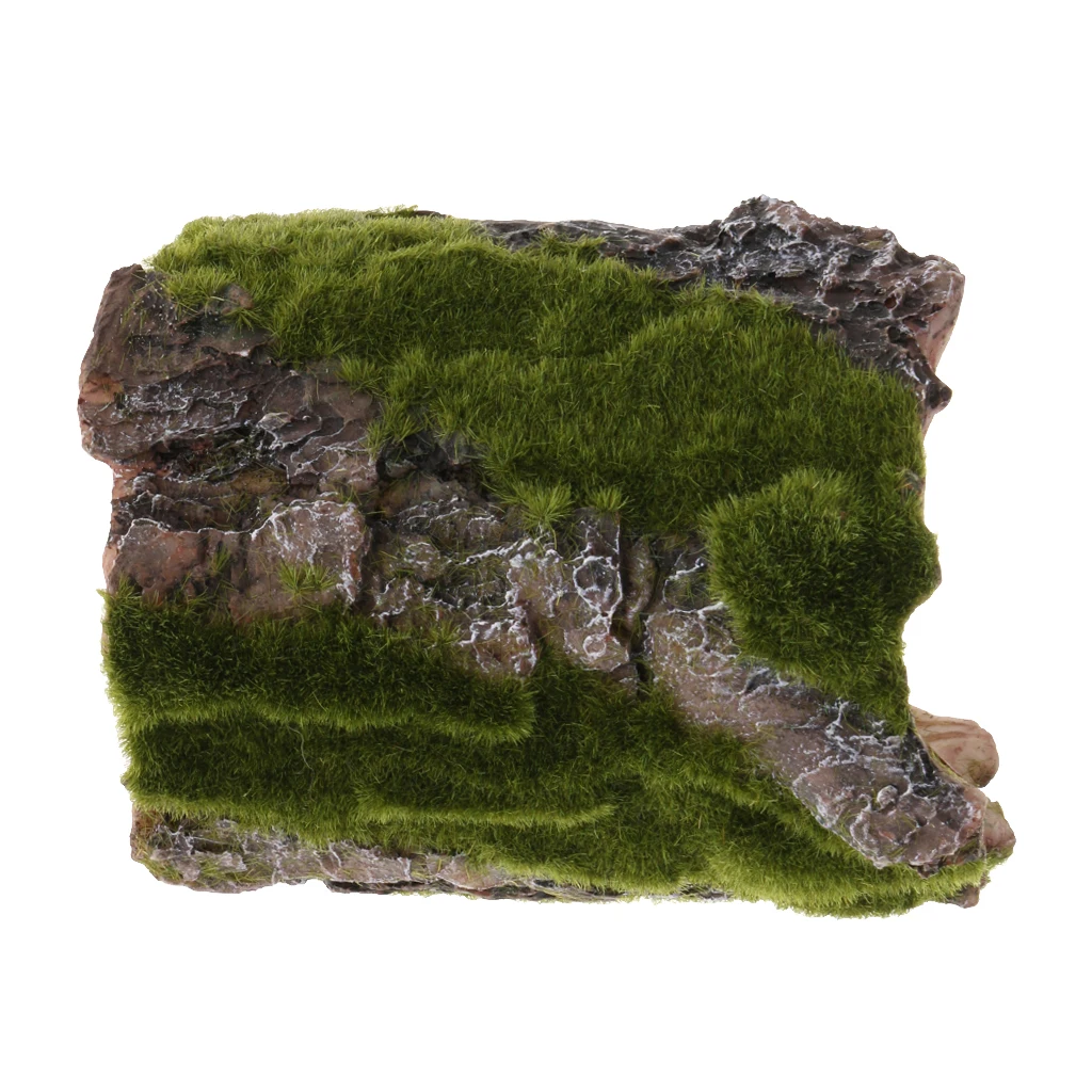 1Pc Bark Bends Den Caves/Hides Shelter Basking Platform Hideout House for | Дом и сад