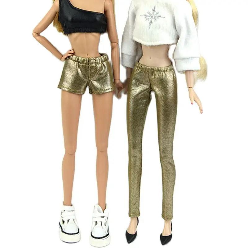 Golden Trousers Shorts for Barbie Blyth 1/6 MH CD FR SD Kurhn BJD Doll Clothes Accessories