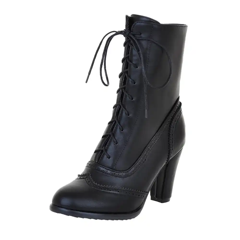 lace up boots leather womens