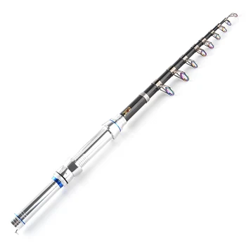

1.5m 1.8m 2.1m 2.4m Carbon Fiber Telescopic Fishing Rod Short Sea Pole Ultralight Portable Spinning Fishing Rod