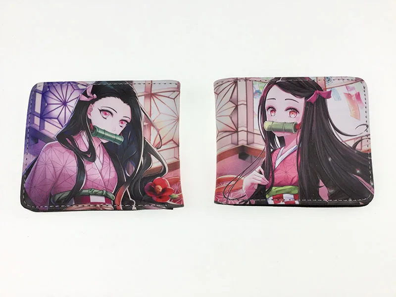 wallet purse Anime Wallet Demon Slayer Kimetsu No Yaiba Tanjiro Kamado Short Purse With Coin Pocket Wallets best of sale