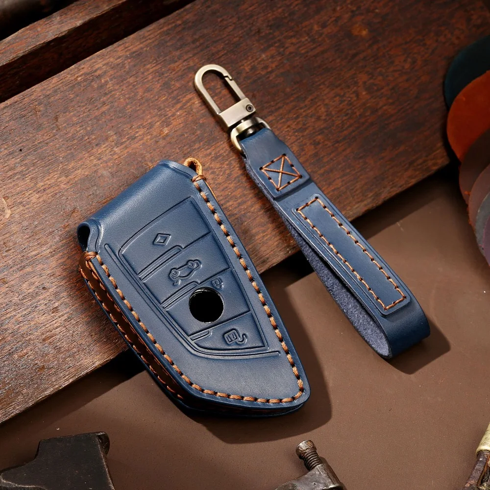 handmade leather Key Case Cover For BMW 2 3 5 7 Series 6GT X1 X3 X5 X6 F45 F46 G20 G30 G32 G11 G12 F48 G01 F15 F85 F16 F86 | Автомобили и