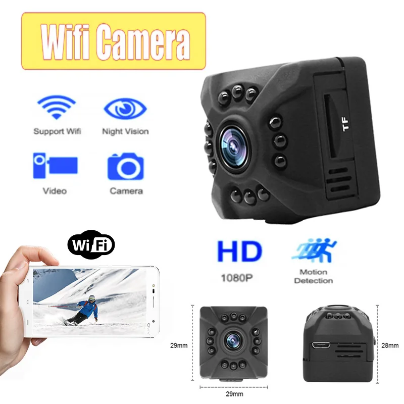 Mini ip cam Full HD 1080P Infrared Night Vision WiFi Camera Portable