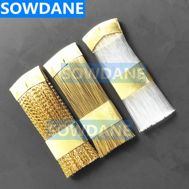 6 pcs mixed set Стоматологический материал, медная плоская щетка для чистки боров, медный материал, нейлоновый материал, щетка, стоматологический инструмент для чистки - Цвет: 6 pcs mixed set