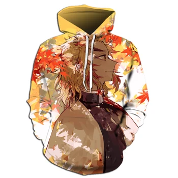 

Autumn Winter Hip Hop Sweatshirts, Ghost Blade Hoodie, Japanese Anime Streetwear Streetwear, 3D Demon Slayer Men/Women Casual