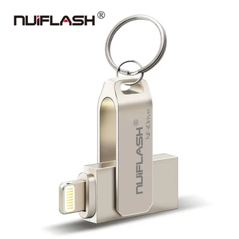 

Metal USB Flash Drive 128gb OTG Pen Drive 32gb 64gb Usb 2.0 Flash Disk for iPhone X/8 Plus/8/7 Plus USB Memory Stick