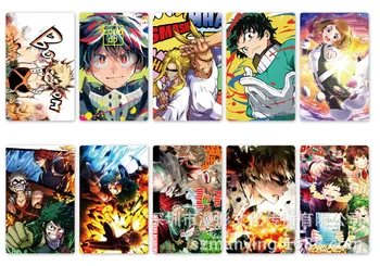 

10pcs/lot Boku no hero academia / My Hero Academia version New Anime Card sticker toy for Animation collection