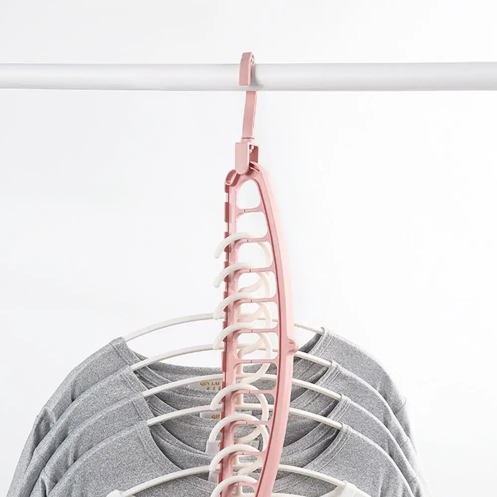 Magic Multi-port Support Circle Clothes Hanger Clothe Drying Rack Plastic Clothes Hangers Home Storage Hanger Space Saver Rack