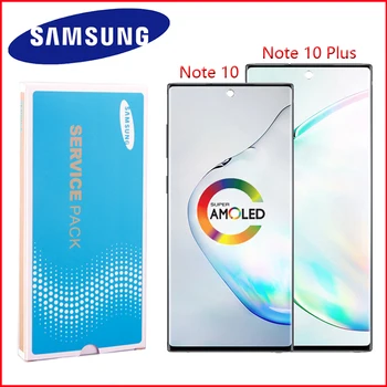 

ORIGINAL AMOLED Screen For Samsung Galaxy Note 10 Lcd N970F note10 plus Lcd N975 N9750 LCD with Frame Display Touch Screen