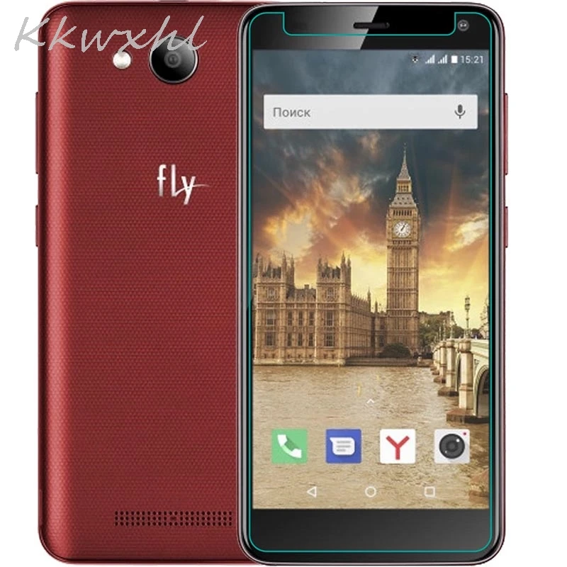 Закаленное стекло 9H для смартфона Fly Life Compact 4G защитная стеклянная пленка на