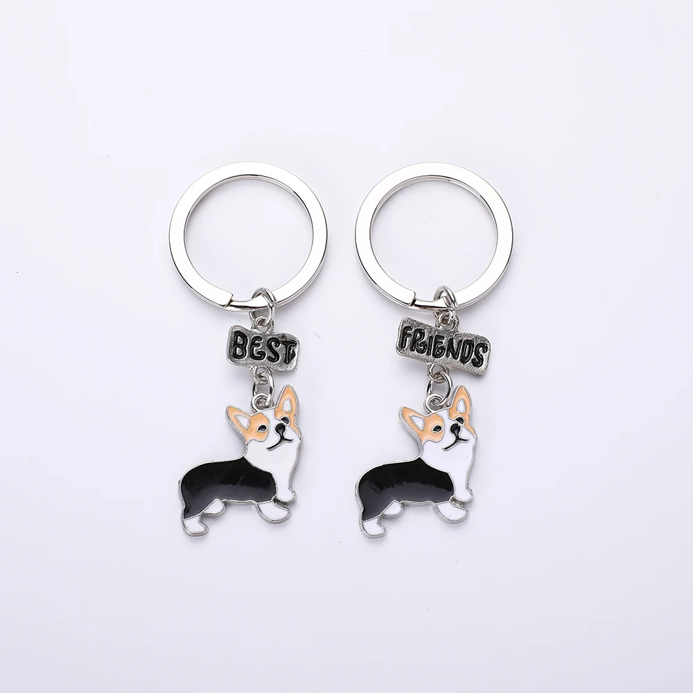 NUOVO Carino Gallo Corgi Cane Portachiavi Per Le Donne Borsa Del Pendente Portachiavi Portachiavi Uomo Portachiavi Auto Gioielli di Fascino I LOVE CANE REGALO  36