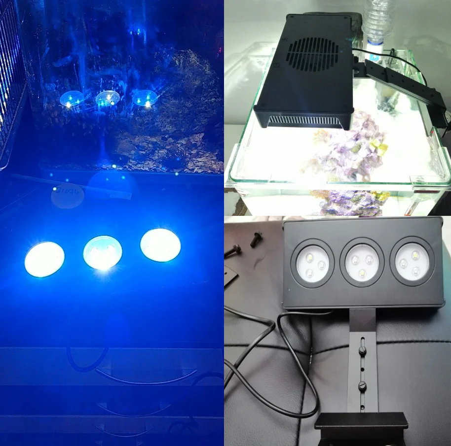 Светодиодный светильник Spectra Nano для аквариума 30 Вт, светильник для морской воды, с сенсорным управлением, для аквариума коралловых рифов, вилка стандарта США и ЕС