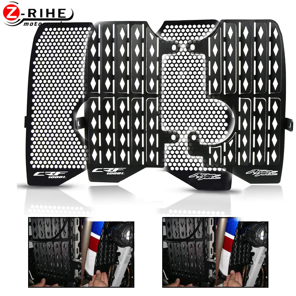

2019 Aluminium Alloy Motorcycle Radiator Grille Guard Protection For HONDA CRF1000L CRF 1000 L Africa Twin 2016 2017 2018 2019