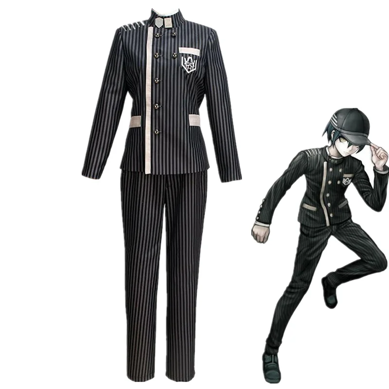 Saihara Shuichi костюмы для косплея Danganronpa V3 куртки рубашки пальто парики Cos супер