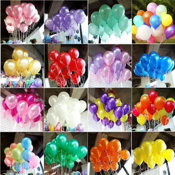 

100pcs/50Pcs/set birthday 2020 balloons Latex balloons Gold red pink Yellow Wedding Party balloon kids toys Pearl air ballons