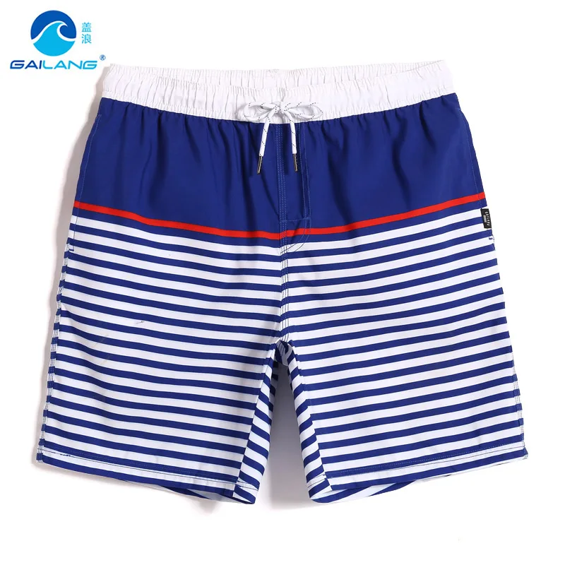 Men's Board Shorts 3XL Pocket Men Swim Shorts Swimwear Quick Dry Surfing Swimsuit Gay bikini Maldives Beach Pants Bathing suit - Цвет: Синий