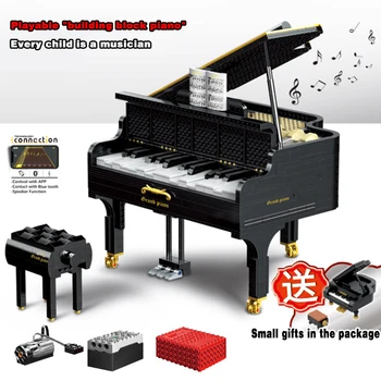 

MOC APP control Electric technology creator GRAND PIANO application bluetooth speaker toy building blocks Compatible lepinglys
