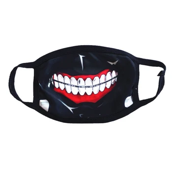 

Tokyo Ghoul Mouth Mask Face Mask Dustproof Mask Cotton Fabric Cartoon Printed Anime Cosplay Props Reusable for Adult Unisex