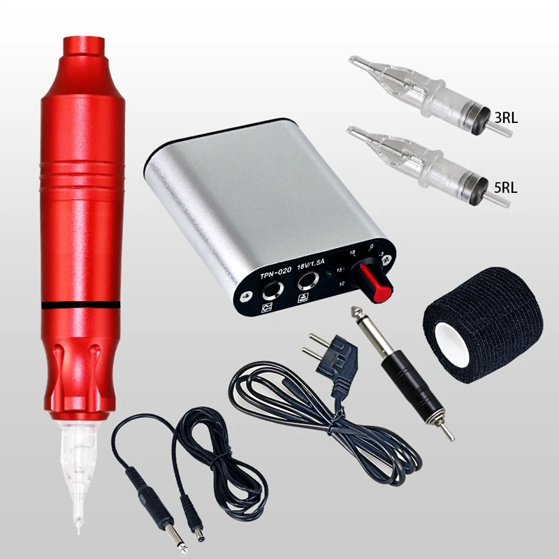 

Tattoo Rotary Pen Machine Set Professional Tattoo Kit Power Pedal Tattoo Supply Permanent Makeup Machine Assortment Body Art