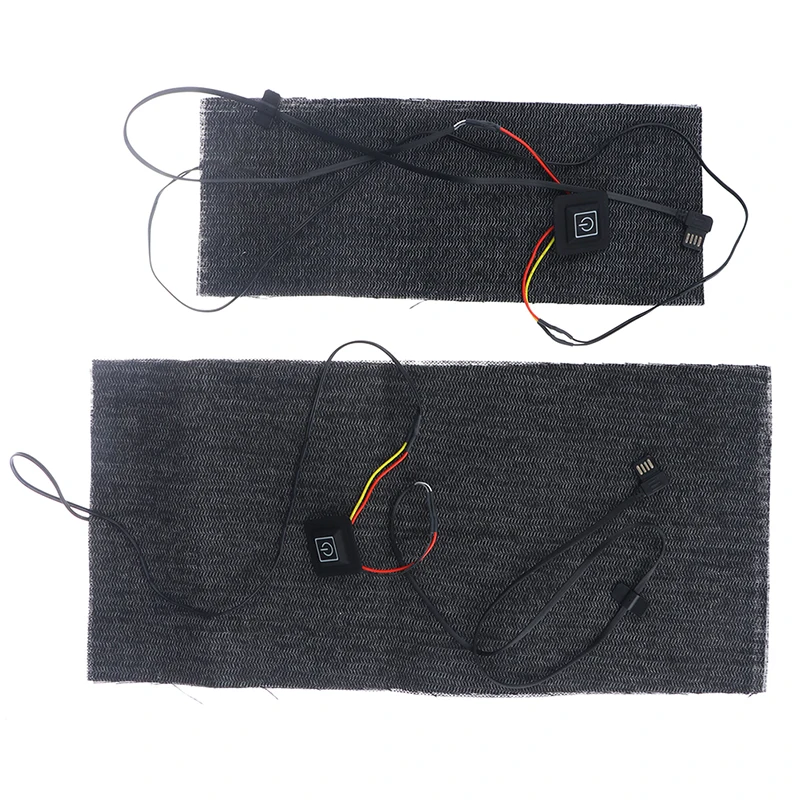 1 шт. USB нагревательная пленка Электрический зимой тепло лихорадка коврик 5V углеродного волокна площадку грелка для рук для талии, домашних животных, подушки, живота, с переключателем