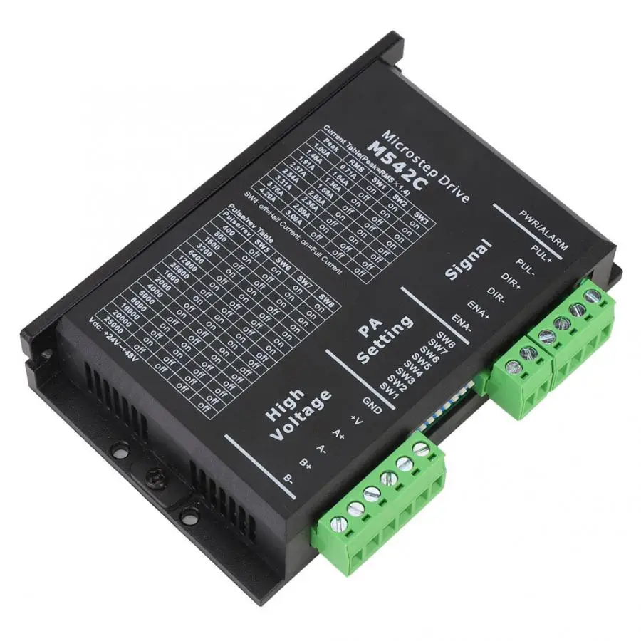 M542C Драйвер шагового двигателя 57HS21/57CM23 двигатель комплект для 2-фазный/4-фазный двигатель 2.1N.M(NEMA23