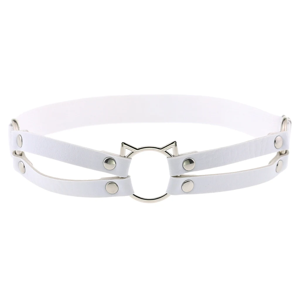 Fashion Lady Gothic Cat Leather Elastic Garter Belt Thigh Dancer Punk Strap Fashion Lady Gothic Cat Leather Elastic Garter Belt Thigh Dancer Punk Strap