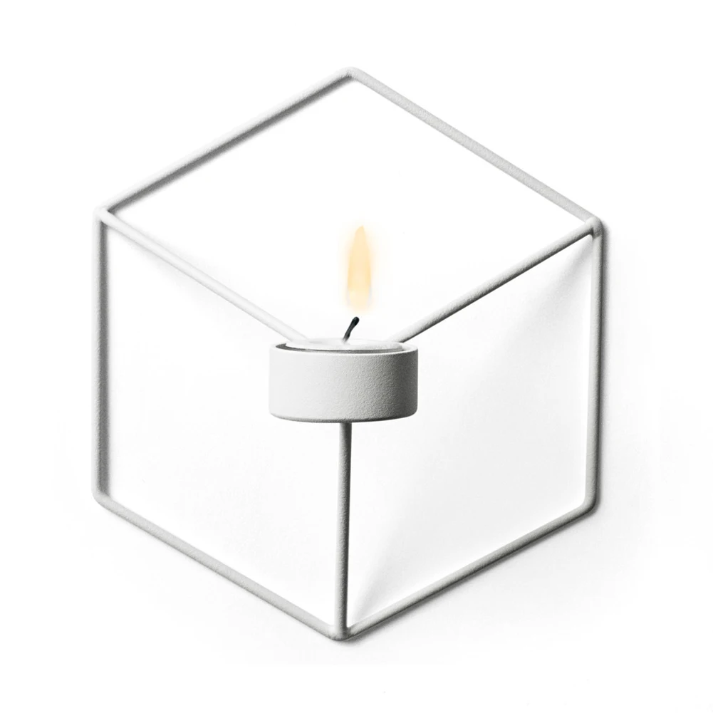 Подсвечник Бра скандинавском стиле украшения 3D Подсвечники Tealight настенный домашний декор геометрический