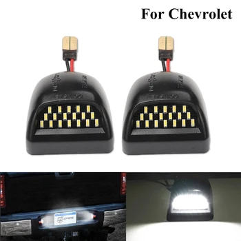 

2 pcs 18 Led Car Number License Plate Light Lamp For Chevrolet Silverado Avalanche Suburban Tahoe Traverse 1500 2500 3500 HD