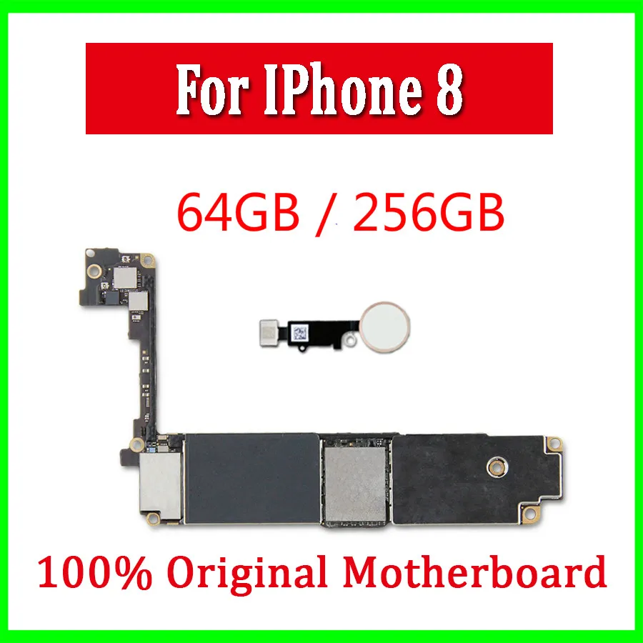 Разблокирована для iphone 8 материнская плата с/без Touch ID Полная работа логическая с