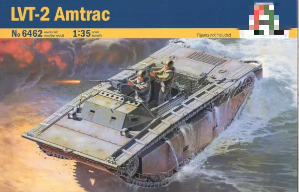 1/35 Ratio Resin Die-casting Model US Lvt-(a) 2 Amphibious Armored Car Model Toy Free Shipping