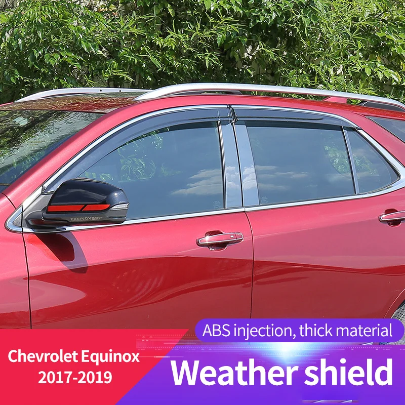

For Chevrolet Equinox 2017-2019 Weather Shield Side Wind Window Deflectors Visor Windshield on the windows Accessories