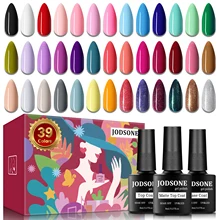 JODSONE 39 Type Gel nail polish Semi-permanent varnish 8 ml Exquisite Gift Box Per Bottle With Matt Base Top Coat For Nail Art