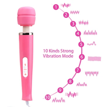 Powerful AV Rod Stick Big Size Vibrator Magic Wand Massager Clitoris Stimulator G Spot Massage Sex Toys for Women 5