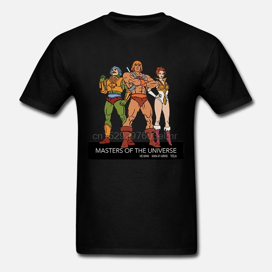 Футболка с надписью He Man футболка в стиле панк героями мультфильма Heman MOTU Master Of The